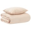 vidaXL Dekbedset Beige 140 x 200 cm Katoen, Kapok, Polyester