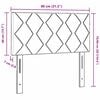vidaXL Hoofdbord Bruin 80 cm Stof