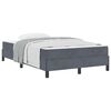 vidaXL Boxspringbed met matras Donkergrijs 120 x 190 cm Stof