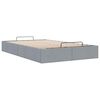 vidaXL Bedframe zonder matras 120x200 cm stof lichtgrijs