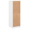 vidaXL Hoge kast met glazen deuren 35x37x109 cm wit