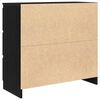 vidaXL Dressoir 80x35x76 cm spaanplaat zwart eikenkleurig