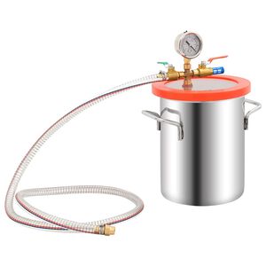 vidaXL Vacu&uuml;mkamer 5,5 L roestvrij staal
