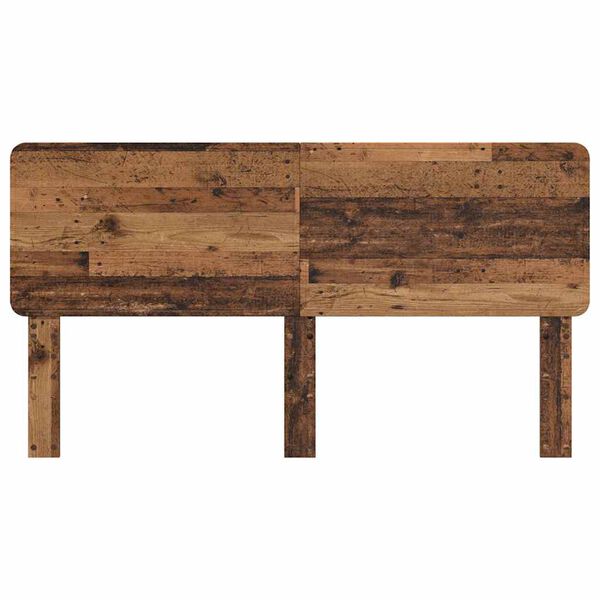 vidaXL Hoofdbord met hoofdeinde Oud Hout 180 cm Bewerkt hout