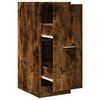 vidaXL Apothekerskast 30x41x77,5 cm bewerkt hout gerookt eikenkleurig