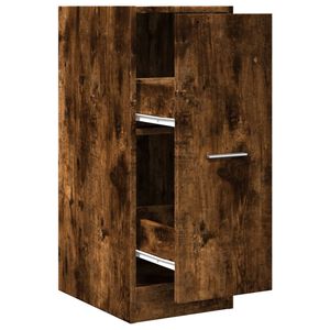 vidaXL Apothekerskast 30x41x77,5 cm bewerkt hout gerookt eikenkleurig