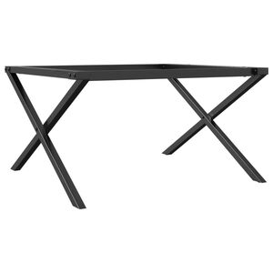vidaXL Salontafelpoten X-frame 80x70x43 cm staal