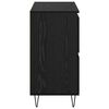 vidaXL Dressoir Zwart Eiken 60 x 35 x 70 cm