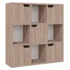 vidaXL Boekenkast 88,5x27,5x88 cm bewerkt hout grijs sonoma eiken