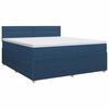 vidaXL Boxspringbed met matras met hoofdeinde Blauw 180 x 200 cm Stof