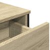vidaXL Dressoir 97x32,5x74,5 cm bewerkt hout sonoma eikenkleurig