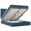 vidaXL Ottoman bed met matrassen en LED's 140x190cm fluweel