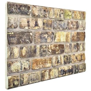 vidaXL Wandpanelen 10 st 100 x 50 cm Meerkleurig EPS-schuim