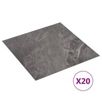vidaXL Vloerplanken 20 st zelfklevend 1,86 m² PVC zwart patroon