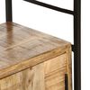 vidaXL Boekenkast met 4 schappen 80x30x180 cm ruw mangohout