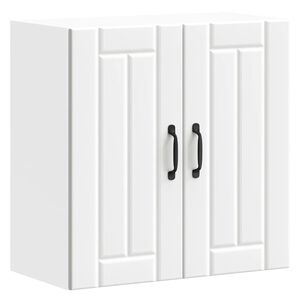 vidaXL Keukenbovenkast Lucca bewerkt hout wit