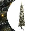 vidaXL Kunstkerstboom met 300 LED Groen 180 cm PVC en Plastic en Staal