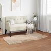 vidaXL Nep Schapenvacht Tapijt Tafalla Beige 60 x 110 cm Polyester