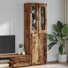 vidaXL Hoge kast FLORIN Oudhout 60 x 35 x 182 cm Bewerkt hout
