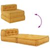 vidaXL Modulaire bankstel 70x70x54 stof geel