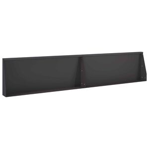 vidaXL Keerwand 2 st 100 x 12 x 30 cm Staal Zwart