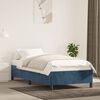 vidaXL Bedframe zonder matras 90x190 cm fluweel donkerblauw