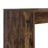 vidaXL Bureau met plank Gerookt eiken 108 x 55 x 103.5 cm Bewerkt hout