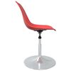 vidaXL Eetkamerstoelen 2 st draaibaar PP rood