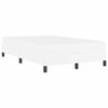 vidaXL Bedframe met matras Puur Wit 120 x 190 cm Stof