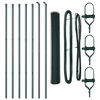 vidaXL Afrasteringspaal Groen 10 x 1 m (13 mm gaas) Staal en PVC
