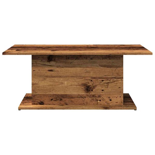 vidaXL Salontafel 102x55,5x40 cm bewerkt hout oude houtkleurig