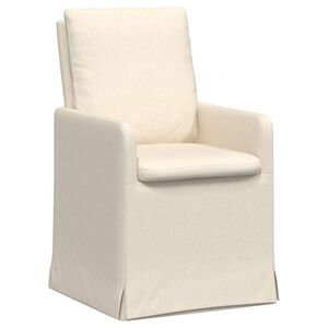 vidaXL Eettafelstoelen 2 pcs Beige 57 x 67 x 98 cm Linnen