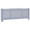 vidaXL Radiatorombouw 205 cm MDF grijs