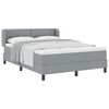 vidaXL Boxspringbed met matras Lichtgrijs 140 x 200 cm Stof