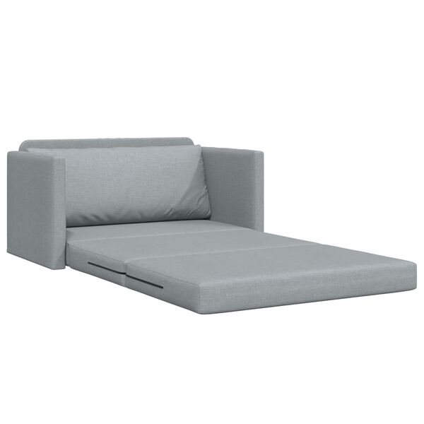 vidaXL Vouwsofa Bed Lichtgrijs 124 x 71 x 78 cm Stof