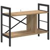 vidaXL Boekenkast 3-laags 75 x 30 x 58,5 cm Bewerkt hout Artisan Eiken