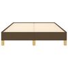 vidaXL Bedframe zonder matras 120x190 cm stof donkerbruin