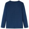 Kindershirt met lange mouwen 128 marineblauw