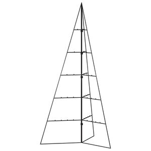 vidaXL Kerstdecoratie kerstboom 100 cm metaal zwart