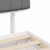 vidaXL Bedframe met Gevoerd Hoofdgedeelte Lichtgrijs 90 x 190 cm
