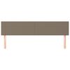 vidaXL Hoofdborden 2 st 80x5x78/88 cm stof taupe