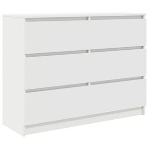 vidaXL Dressoir 100x35x76 cm spaanplaat wit