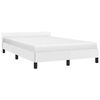 vidaXL Bedframe met hoofdeinde zonder matras 120x200 cm wit