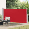 vidaXL Wind-/zonnescherm uittrekbaar 160x300 cm rood