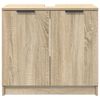 vidaXL Badkamer Kast Sonoma Eiken 64,5 x 33,5 x 59 cm Bewerkt hout