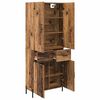 vidaXL Highboard met lade Oud Hout 69,5 x 34 x 180 cm Bewerkt hout