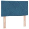 vidaXL Boxspringbed met matras Donkerblauw 200 x 80 cm Polyester