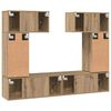 vidaXL Tv-meubelset 6 pcs artisanaal eikenkleurig 80 x 30 x 30 cm