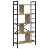 vidaXL Boekenkast 9-laags 75 x 30 x 156 cm Bewerkt hout Artisan Eiken