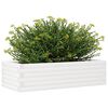 vidaXL Plantenbak 90x40x23 cm massief grenenhout wit